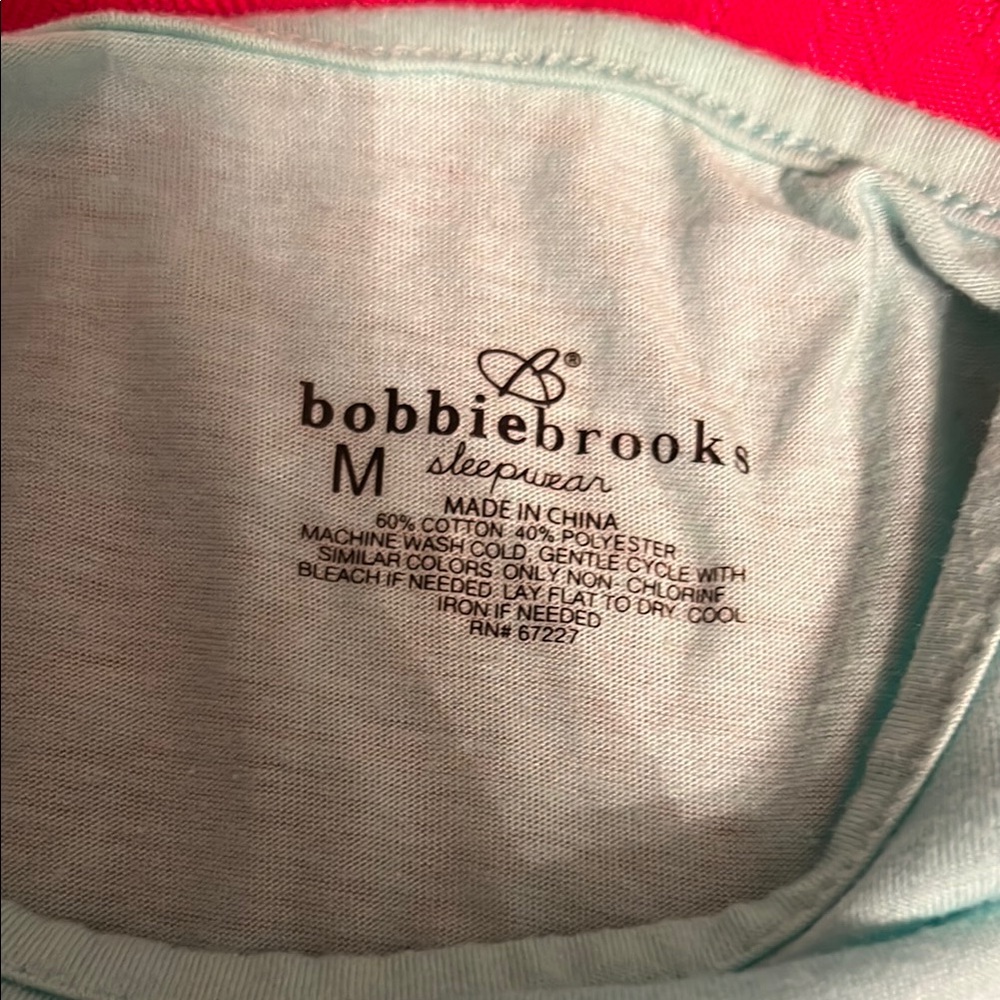 Sloth Print women’s Pajamas Set - Bobbie Brooks size medium - Picture 3 of 6